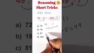 Tricky reasoning 💫💫reasoningquestions maths numbersequence mathstricks numberpattern tricks [upl. by Ccasi218]