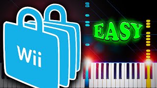 Wii Shop Channel Theme  EASY Piano Tutorial [upl. by Siriso578]