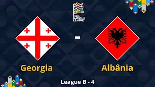 AO VIVO  Georgia X Albânia   UEFA Nations League   League B  4 [upl. by Enahpets]