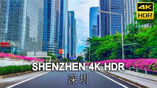 Driving in Shenzhen China a driving tour in a city like a scifi movie｜4K HDR [upl. by Yddur]