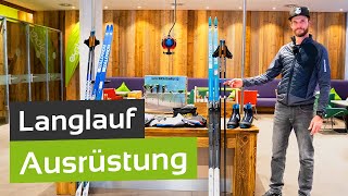 Langlauf Die richtige Ausrüstung für Klassisch und Skating [upl. by Nennek]