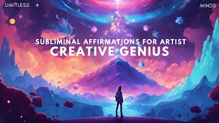 ✨SUBLIMINAL Affirmations For Artist  Tap Into UR Creative GENIUSPOWERFUL💫 [upl. by Herwig]