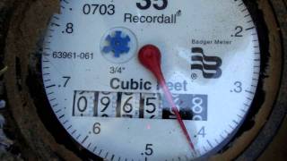 Reading Your Water Meter to check for water leaksmov [upl. by Zetnahs478]