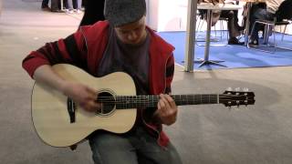 Petteri Sariola testing Kibin guitars [upl. by Blood]