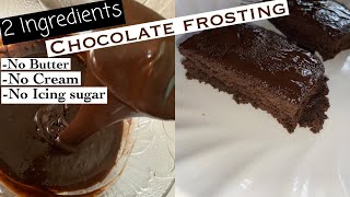 Easy chocolate icing for cake  Best ever chocolate fudge frosting shorts [upl. by Sharp781]