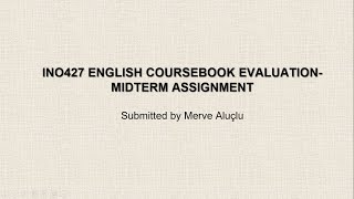 English Coursebook Evaluation [upl. by Lourdes663]