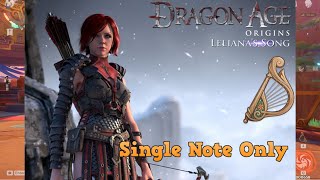 Lelianas Song Easy  Dragon Age Origin  Windsong Lyre PCMobile [upl. by Xilef570]