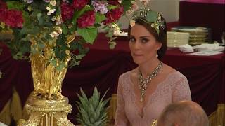 Her Majesty’s State Banquet  SpainStateVisit [upl. by Aillicec374]