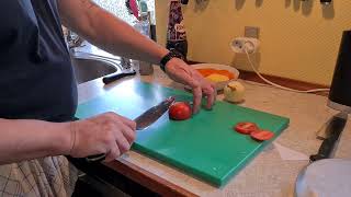 Zwilling Pro chef knife 20 cm compared with Zwilling Classic gourmet chef knife 20 cm [upl. by Lledroc]