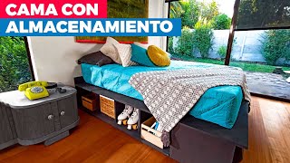 Cómo hacer una cama funcional para almacenamiento [upl. by Ainaj]