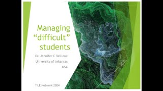 Managing Difficult Students Dr Jennifer C Veilleux [upl. by Tomasina]