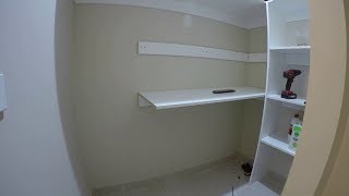 Adding storage shelf to existing wardrobe DIY [upl. by Gibb696]