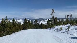 Granby Ranch Colorado Skiing Jackpot Run On West Side [upl. by Shelah834]