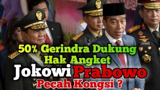 50GerindraDukungHakAngket Kongsi JokowiPrabowo Rentan Ambyar [upl. by Euqinoj]