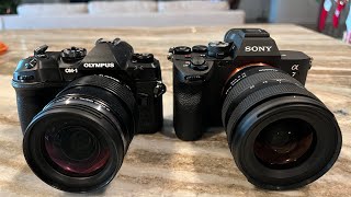 Olympus OM1 Compared to Sony A74 in a few key areas to me [upl. by Neneek238]