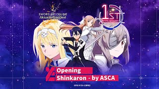 Shinkaron  by ASCA  Sword Art Online Alicization Rising Steel 1st Anniversary Opening [upl. by Asus]