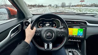 MG ZS 2022  POV test drive Luxury 111 HP petrol [upl. by Ilrac455]