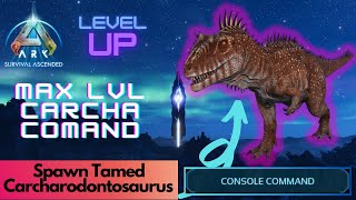 Tamed Carcha Spawn Command  Ark Survival Ascended [upl. by Ayekan410]