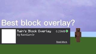 The best block overlay for mcbemcpeFPS BOOST [upl. by Wessling586]