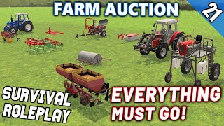 THIS IS THE END FARM AUCTION  Survival Roleplay S3  Episode 21 [upl. by Kevina]