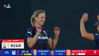 Ellyse perry bowling today Match  Ellyse Perry 6 Wicket Today Match  Ellyse Perry Bowling vs MI [upl. by Aneis]