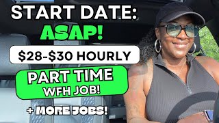 🙌🏾 START DATE ASAP 2830 HOURLY PART TIME JOB  31 HOURLY JOB amp MORE WORK FROM HOME JOBS 2024 [upl. by Lodhia]