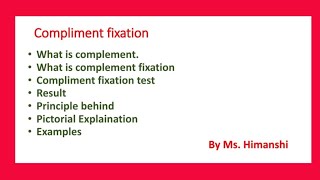 Complement fixation test or Wasserman reaction [upl. by Atnoved]