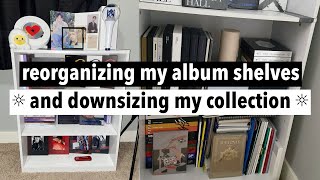 ☼ reorganizng my kpop album shelves ☀︎ amp downsizing my album collection ☼ [upl. by Ecitsuj]