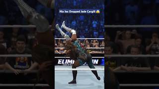 Nia Jax Dropped Jade Cargill 😱jadecargill niajax kanejohncena wwe2k24 mixmatch [upl. by Yekram]