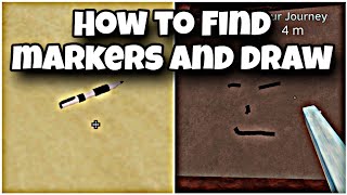 How to Find Markers and Draw in A Dusty Trip  New Update [upl. by Ayhdnas]