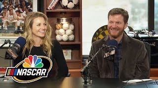 Dale Earnhardt Jr and his wife Amy take Newlywed Quiz  NASCAR  NBC Sports [upl. by Latyrc290]