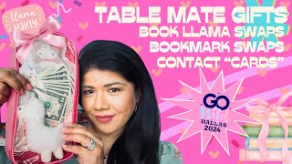 Table mate Gifts Book Llama Swaps Contact quotCardsquot and more Go Wild 2024 Dallas TX here I come [upl. by Ettenim177]