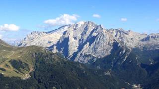 Marmolada glacier in Summer  Dolomites Italy HD View [upl. by Retsub]