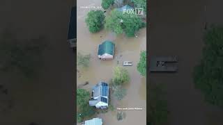 Drone footage reveals extensive damage in North Carolina after Helene wreaks havoc [upl. by Enilorac]