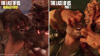 Joels Bloater Death Animation Comparison The Last of Us Part 1 Remake [upl. by Lednahs]