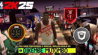 THE BEST DIKEMBE MUTOMBO BUILD NBA 2K25 LEGEND PAINT PATROLLER WITH CRAZY CONTACT DUNKS RIP [upl. by Noremmac]