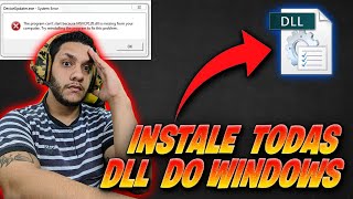 COMO RESOLVER TODOS OS ERROS DE DLL DO WINDOWS MUITO FACIL ATUALIZADO 2021 [upl. by Jacquenette]