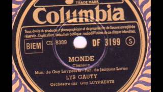 Lys Gauty quot Monde quot 1947 [upl. by Eisse]