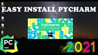 EASY INSTALL PYCHARM IN WINDOW 10 [upl. by Lombard504]