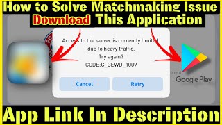 How to Solve Matchmaking issue in Pes 21  Download This App  Access to server limited engrpes [upl. by Bores]