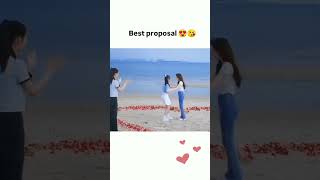 Best proposal 😍😘 cdrama drama proposal kdrama foryou song music viral [upl. by Yzdnil]