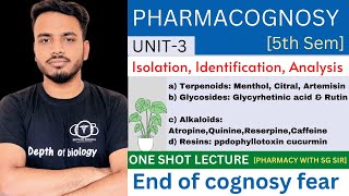 Isolation  identification  analysis of phytoconstituent  terpenoid  glycoside  alkaloid  resin [upl. by Herschel]