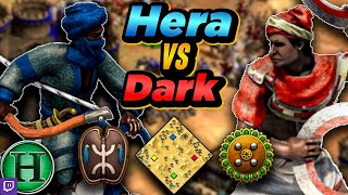 Berbers vs Gurjaras  1v1 Arabia  vs Dark  AoE2 [upl. by Noakes967]