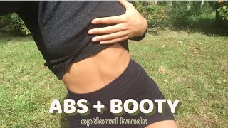 ABS  BOOTY 2 in 1 workout optional bands [upl. by Theodora]