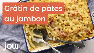 Recette du gratin de pâtes au jambon [upl. by Aihsetel]