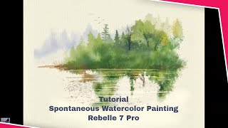 Rebelle 7 Pro Spontaneous Watercolor Painting Trees [upl. by Marv741]