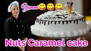 Yummy Cakes Nuts caramel cake ഇങ്ങനെ ഒന്നു ഉണ്ടാക്കിയാലോ [upl. by Karl]