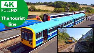 Midland Railway Butterley  Buffer Ride On A Scenic Railway In The UK On A Class 142 Pacer 4k UHD [upl. by Eioj]