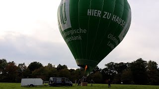 Mit dem Heißluftballon von Hagen aTW über Osnabrück nach Wallenhorst [upl. by Litman]