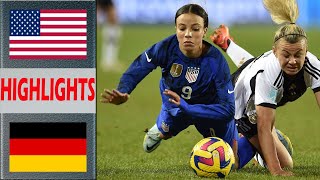 USA vs Germany Extended Highlights amp All Goals  PreMatch Womens Football Olympic Games 2024 [upl. by Essirehc]